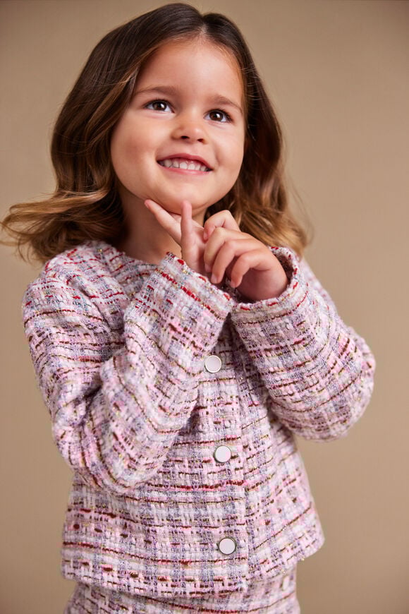 Tweed Crop Jacket  Multi Tweed Crop Jacket  Multi  hi-res