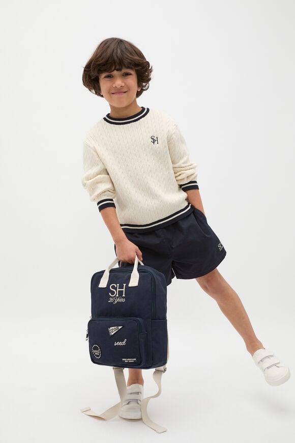 Logo Patch Backpack  Twilight Blue Logo Patch Backpack  Twilight Blue  hi-res