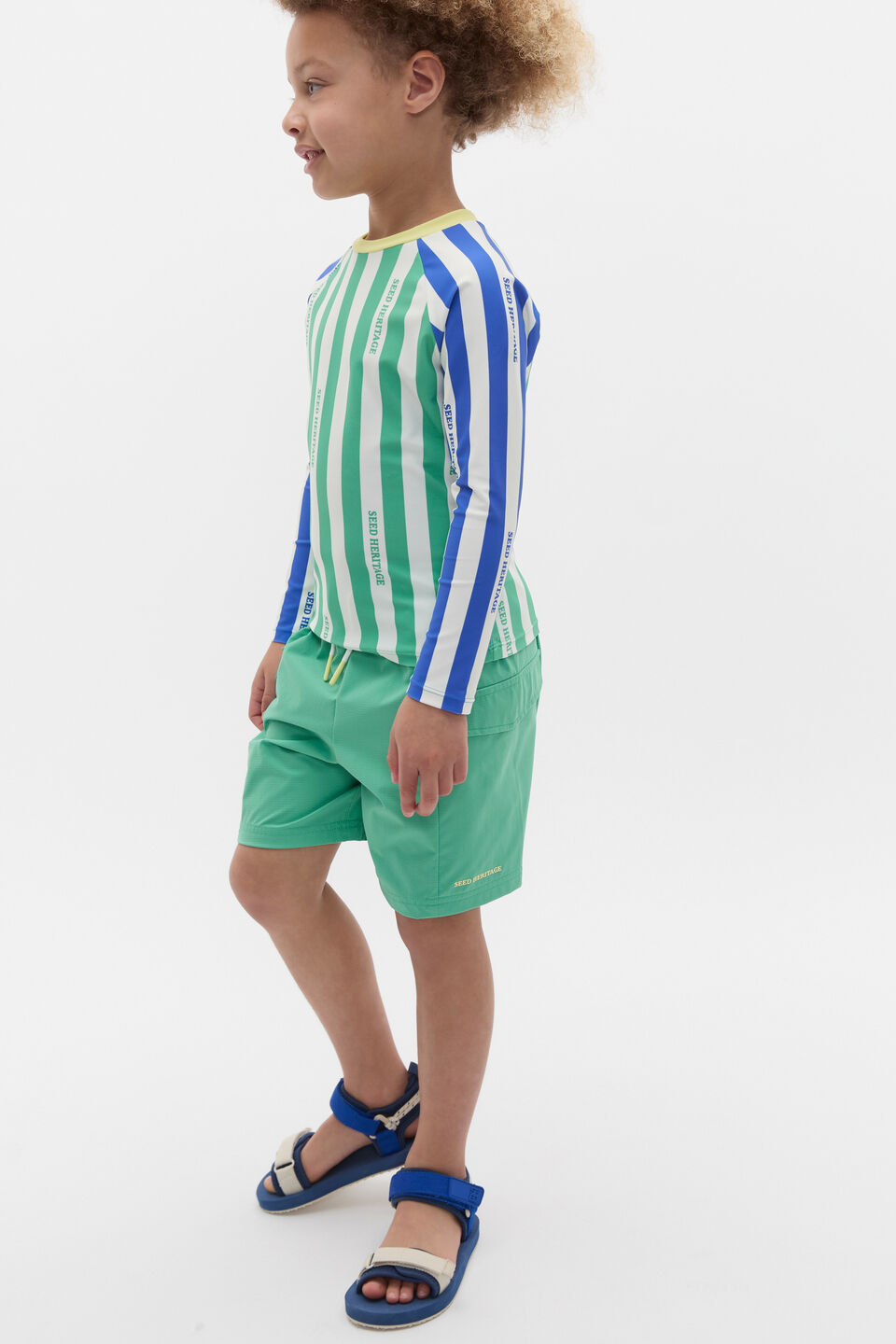 Textured Boardshort  Cool Green