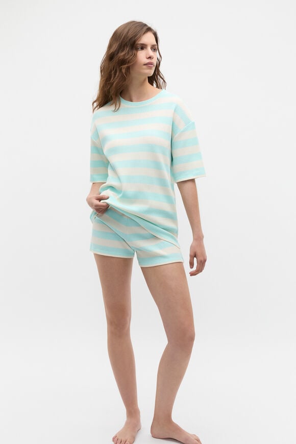 Stripe T-shirt and Short PJ Set  Skyway Stripe T-shirt and Short PJ Set  Skyway  hi-res