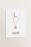 Initial Disc Necklace    hi-res