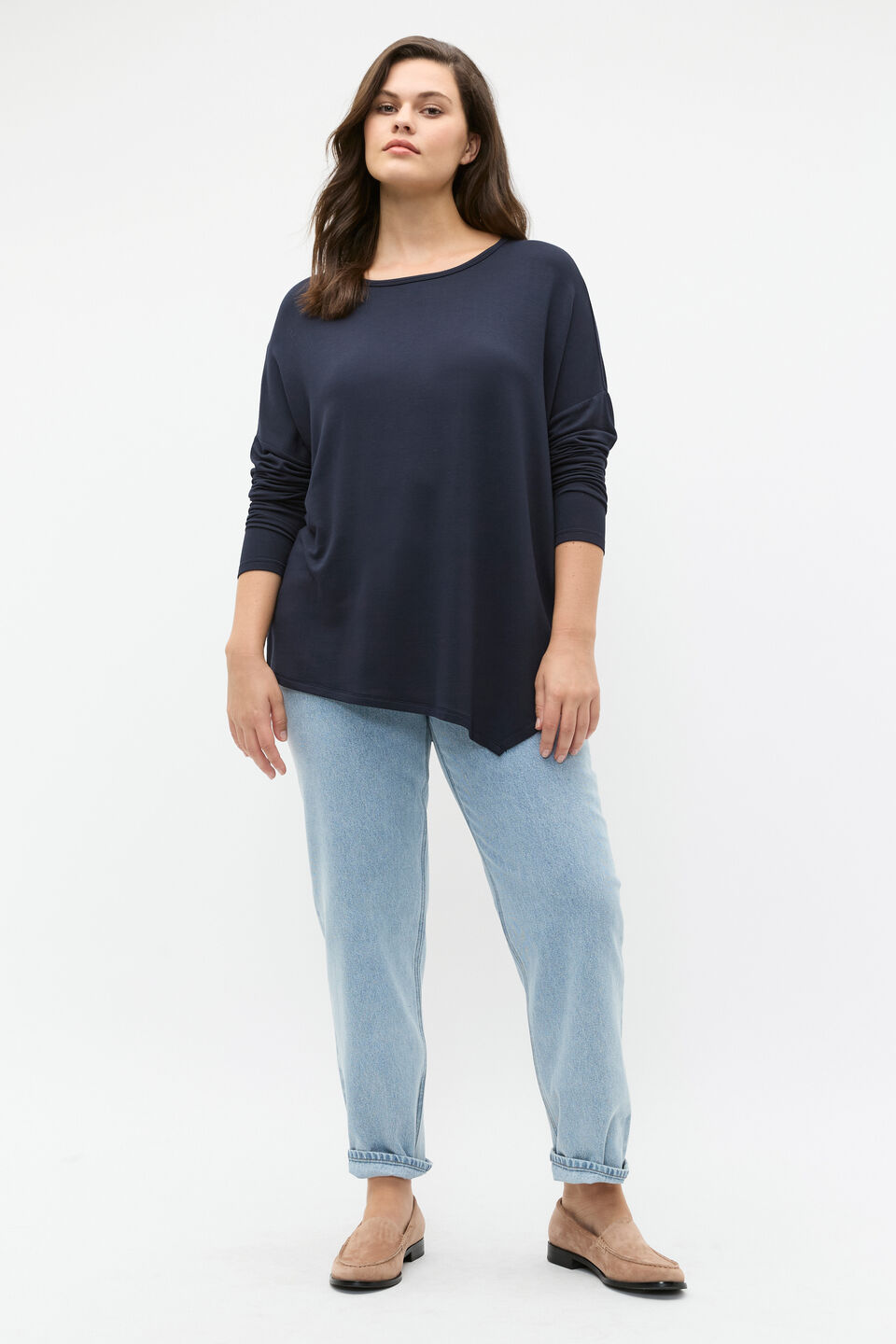 Core Asymmetrical Top  Twilight Blue