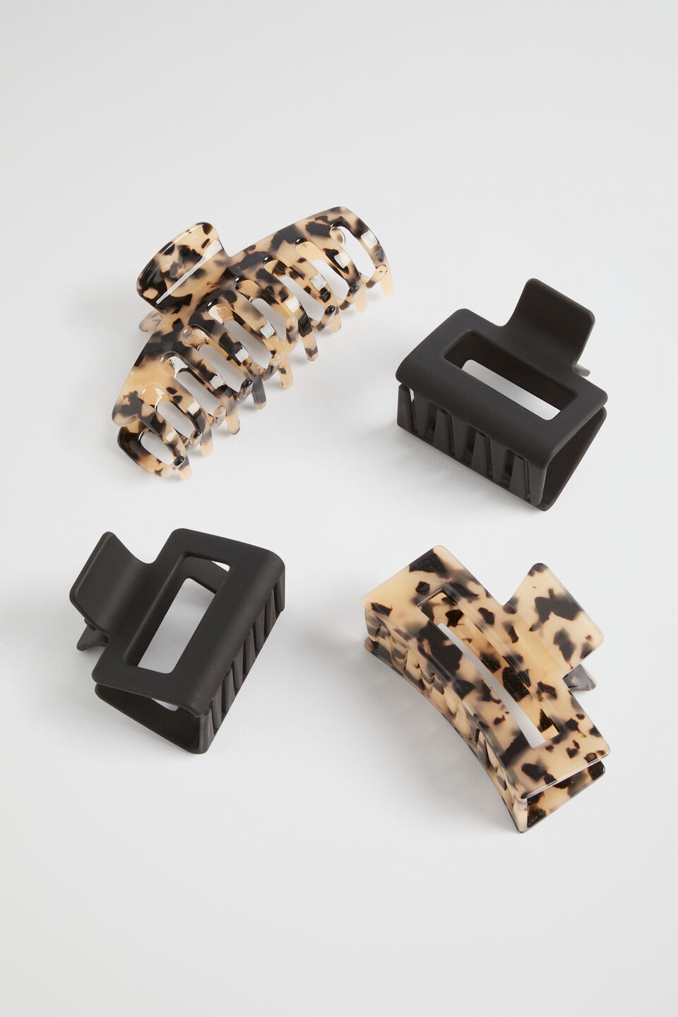 Quad Hair Claw Pack  Milky Tort