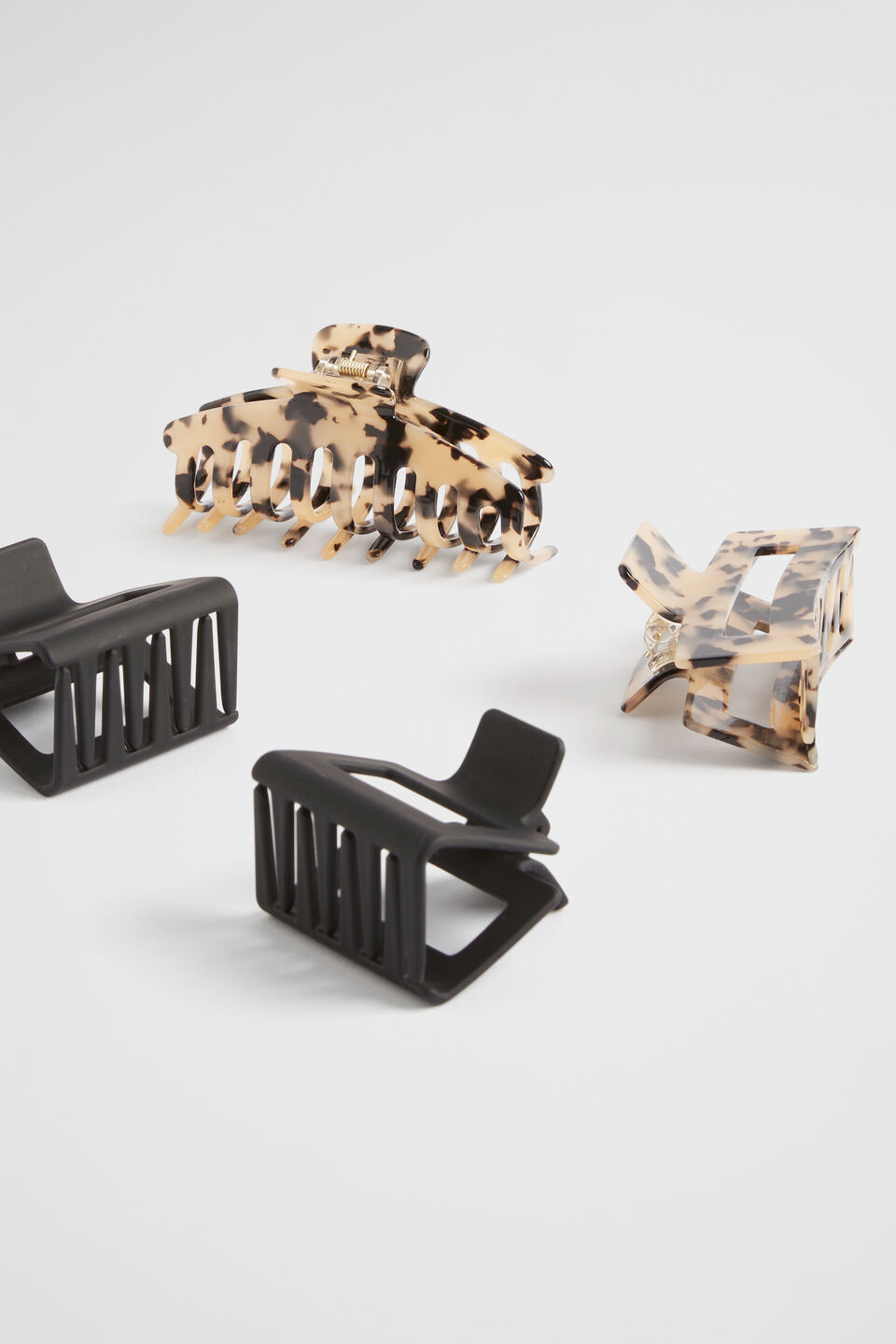 Quad Hair Claw Pack  Milky Tort