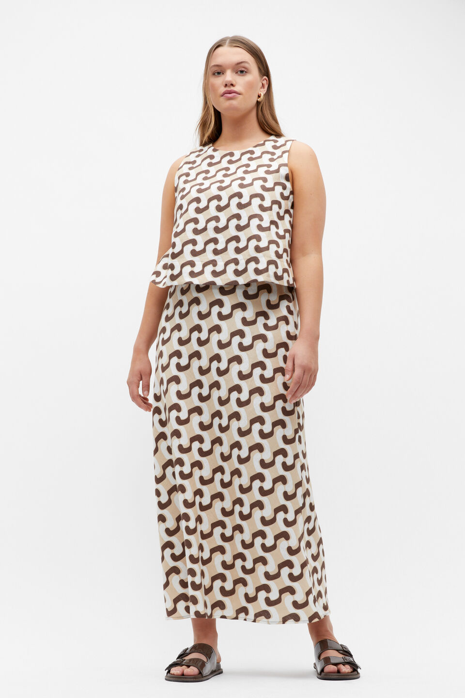 Chain Geo Skirt  Chain Geo