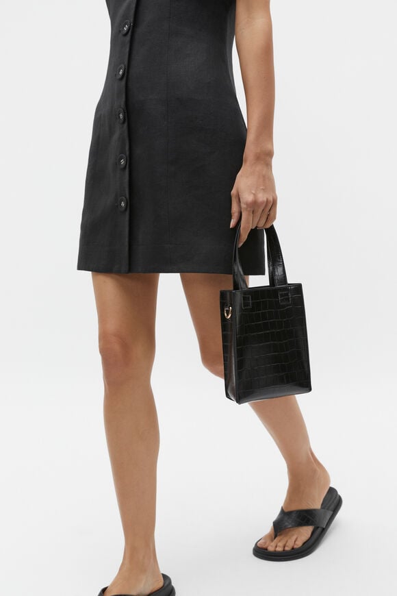 Two Tone Mini Crossbody Bag  Black  hi-res