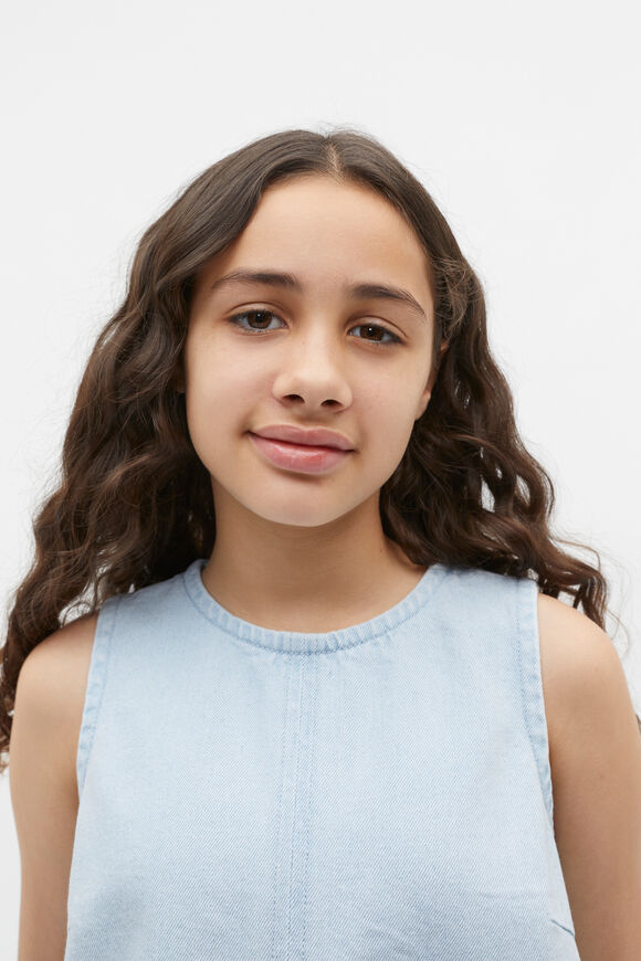 Denim Shell Top  Glacier Denim Denim Shell Top  Glacier Denim  hi-res