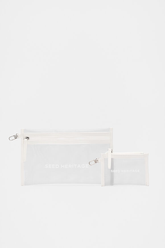 Mesh Pouch Set  Cloud Cream  hi-res