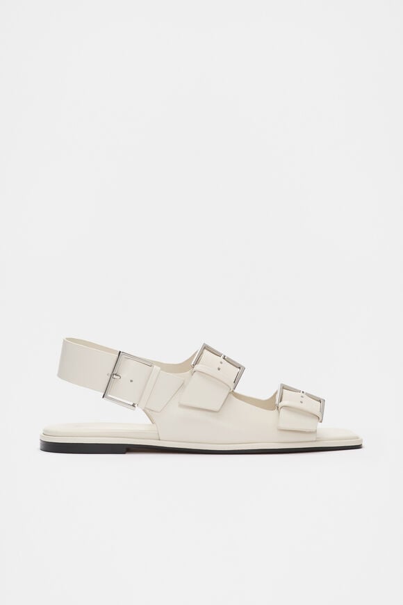 Iris Triple Buckle Sandal  Cream Iris Triple Buckle Sandal  Cream  hi-res