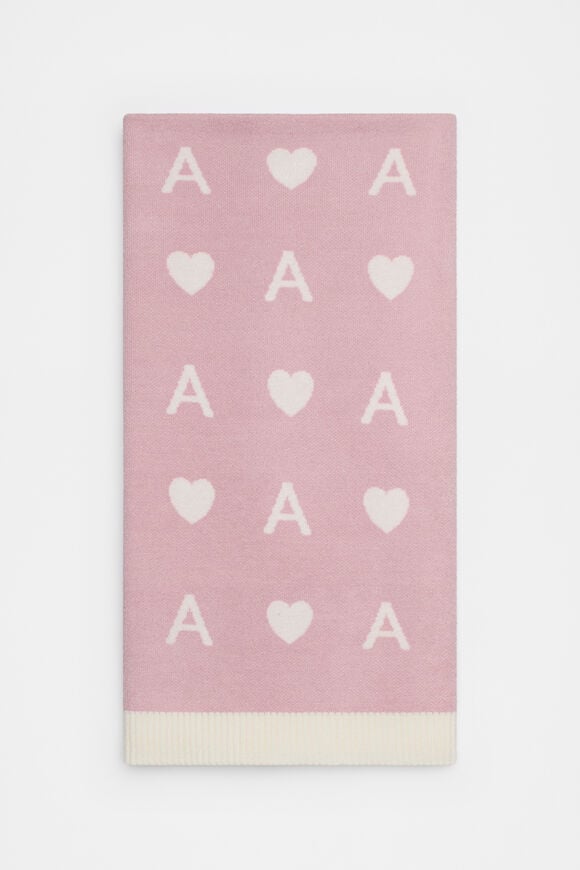 Heart Initial Blanket  A  hi-res