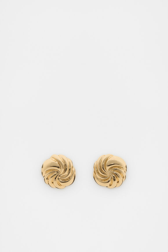 Vintage Swirl Stud  Gold  hi-res