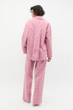 Flannelette Shirt and Pant PJ Set  Mauve  hi-res