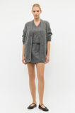 Rib Button Knit Cardigan  Charcoal Grey Marle  hi-res