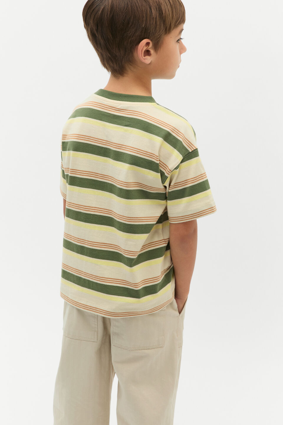 Slouch Stripe Tee  Multi