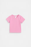 Core Logo Rib Tee  Candy Pink  hi-res