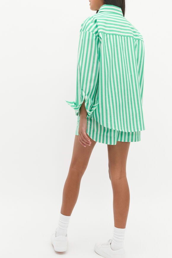 Stripe Shirt  Jewel Green Stripe Shirt  Jewel Green  hi-res