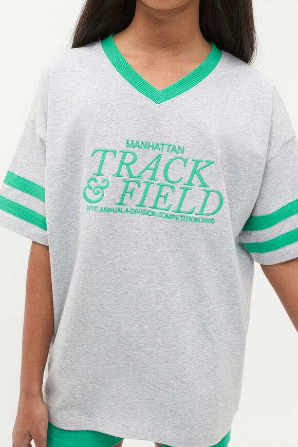 Manhattan Tee  Cloud Grey Marle Manhattan Tee  Cloud Grey Marle  hi-res