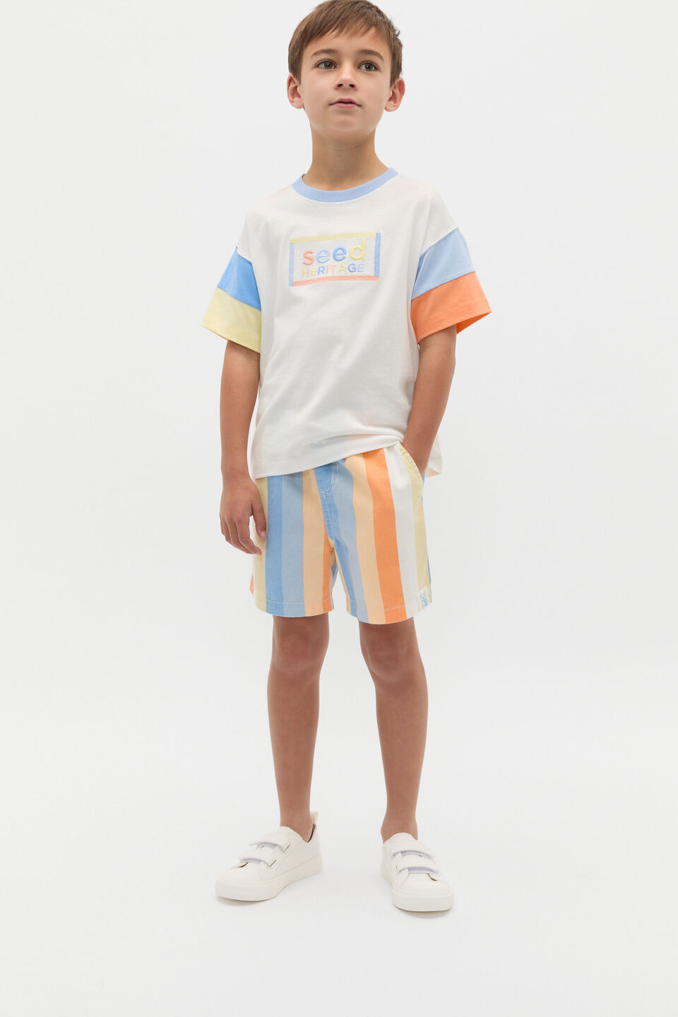 Stripe Short  Multi Stripe