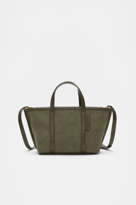Trim Detail Mini Tote  Olive Leaf Trim Detail Mini Tote  Olive Leaf  hi-res