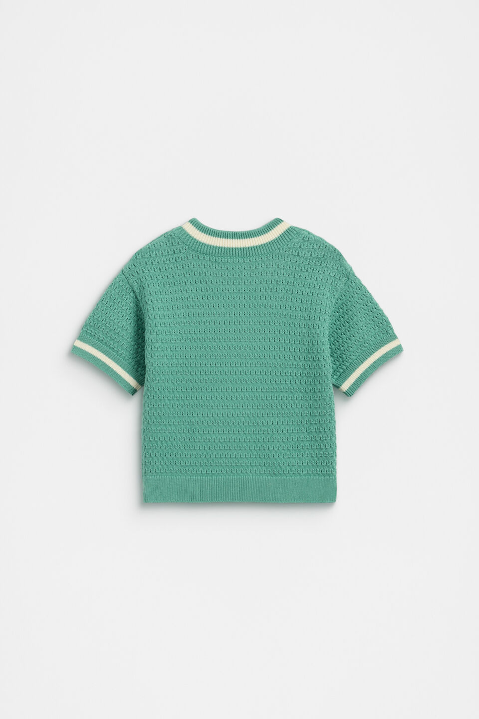 Relaxed Knit Tee  Cool Green