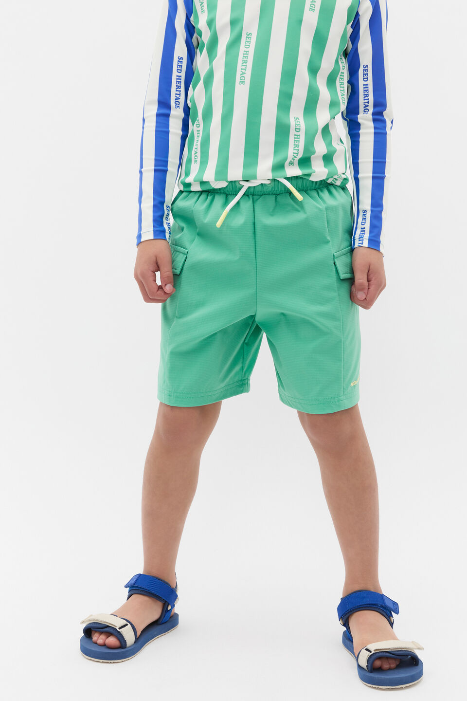Textured Boardshort  Cool Green