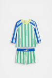 Stripe Logo Swim Set  Cool Green  hi-res