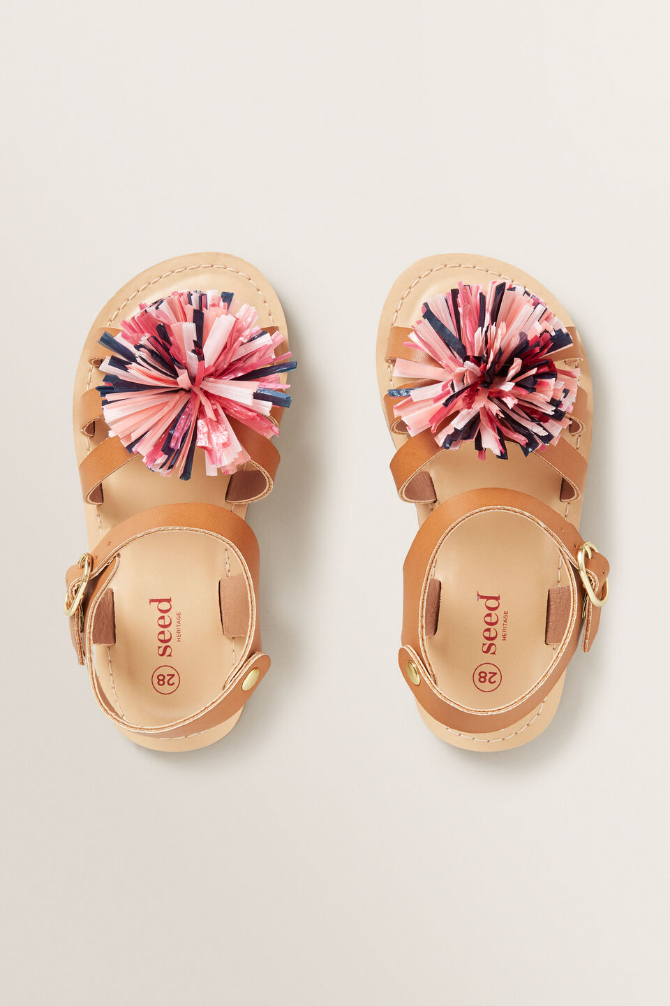 Rainbow Pom Pom Sandal  