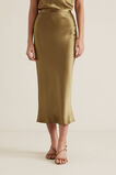 Satin Midi Skirt    hi-res