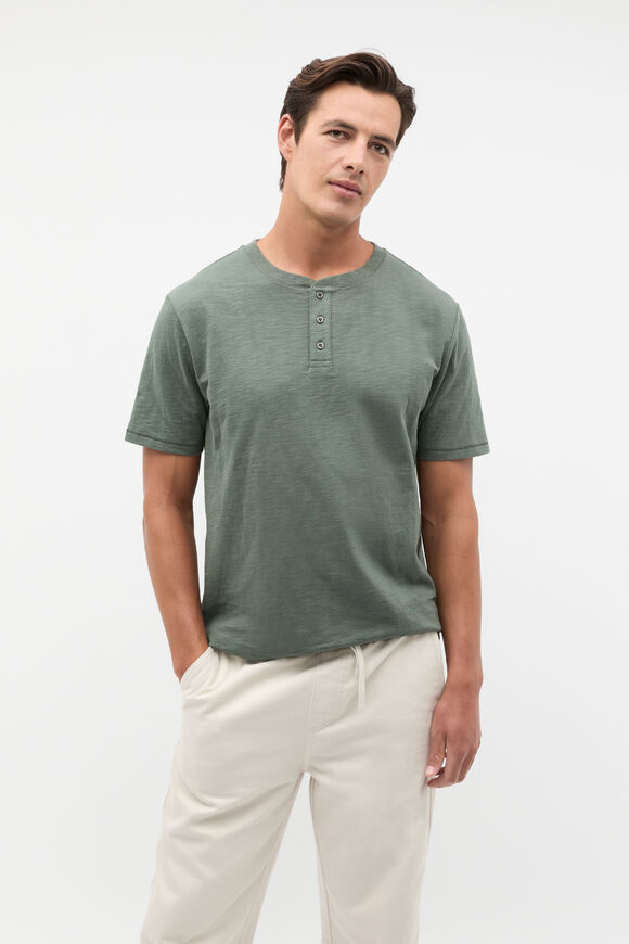 Henley Tee  Light Khaki  hi-res
