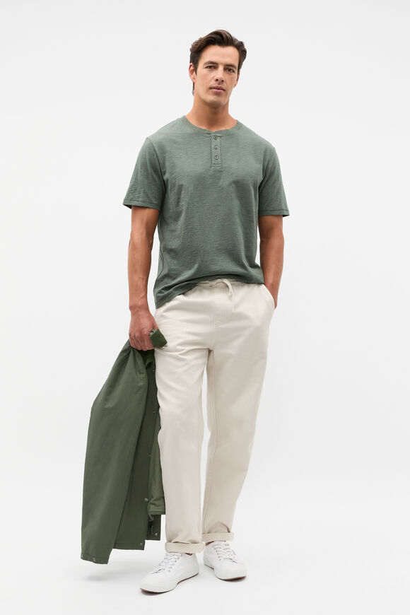 Henley Tee  Light Khaki  hi-res