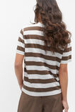 Linen Classic Tee  Affogato Stripe  hi-res