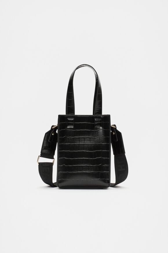 Two Tone Mini Crossbody Bag  Black Two Tone Mini Crossbody Bag  Black  hi-res