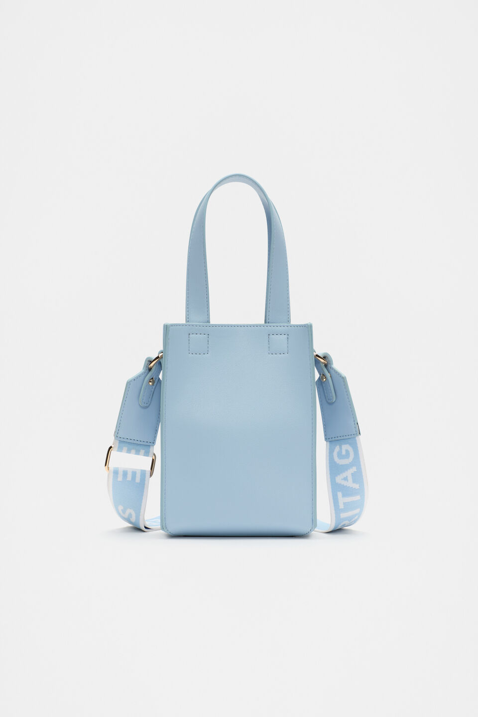 Two Tone Mini Crossbody Bag  Frost Blue