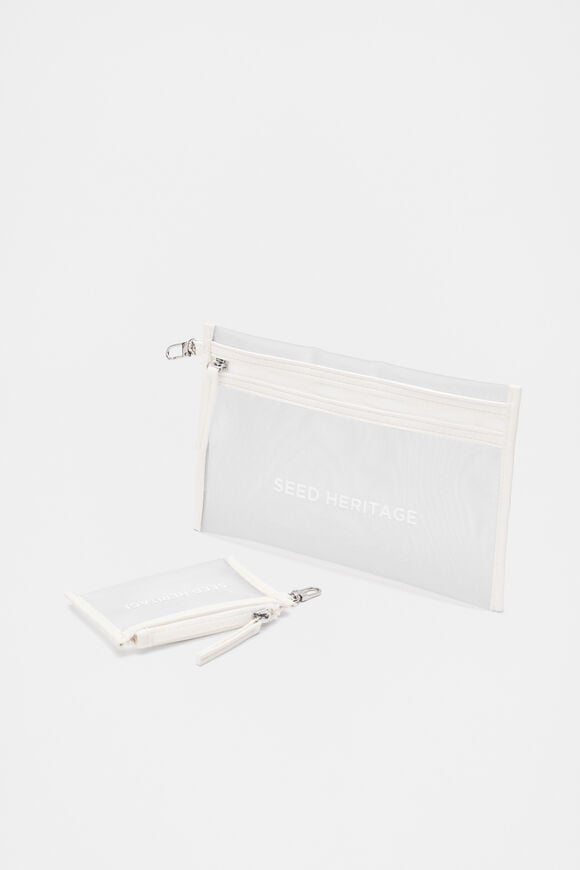 Mesh Pouch Set  Cloud Cream Mesh Pouch Set  Cloud Cream  hi-res