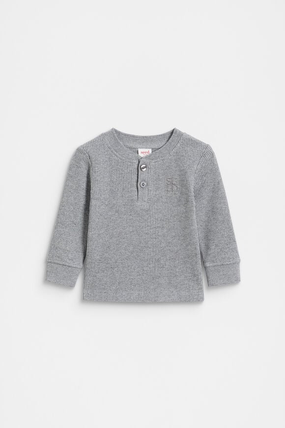 Core Henley Tee  Storm Marle  hi-res