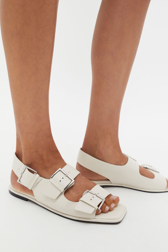 Iris Triple Buckle Sandal  Cream  hi-res