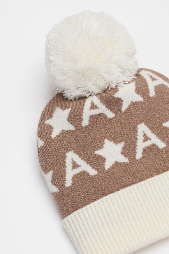 Star Initial Beanie  A  hi-res