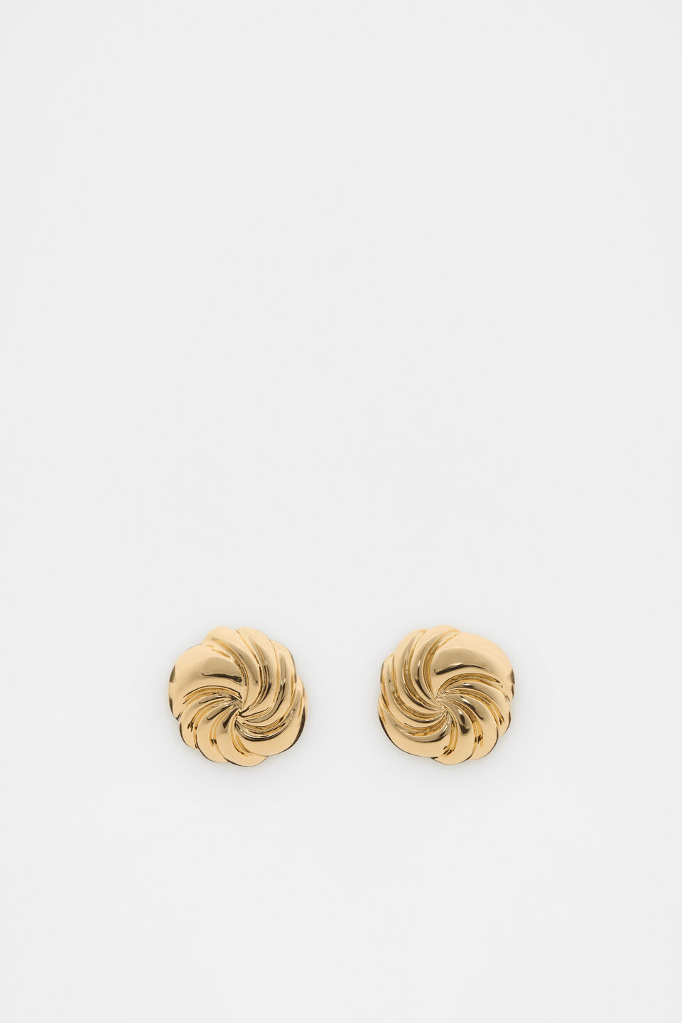 Vintage Swirl Stud  Gold