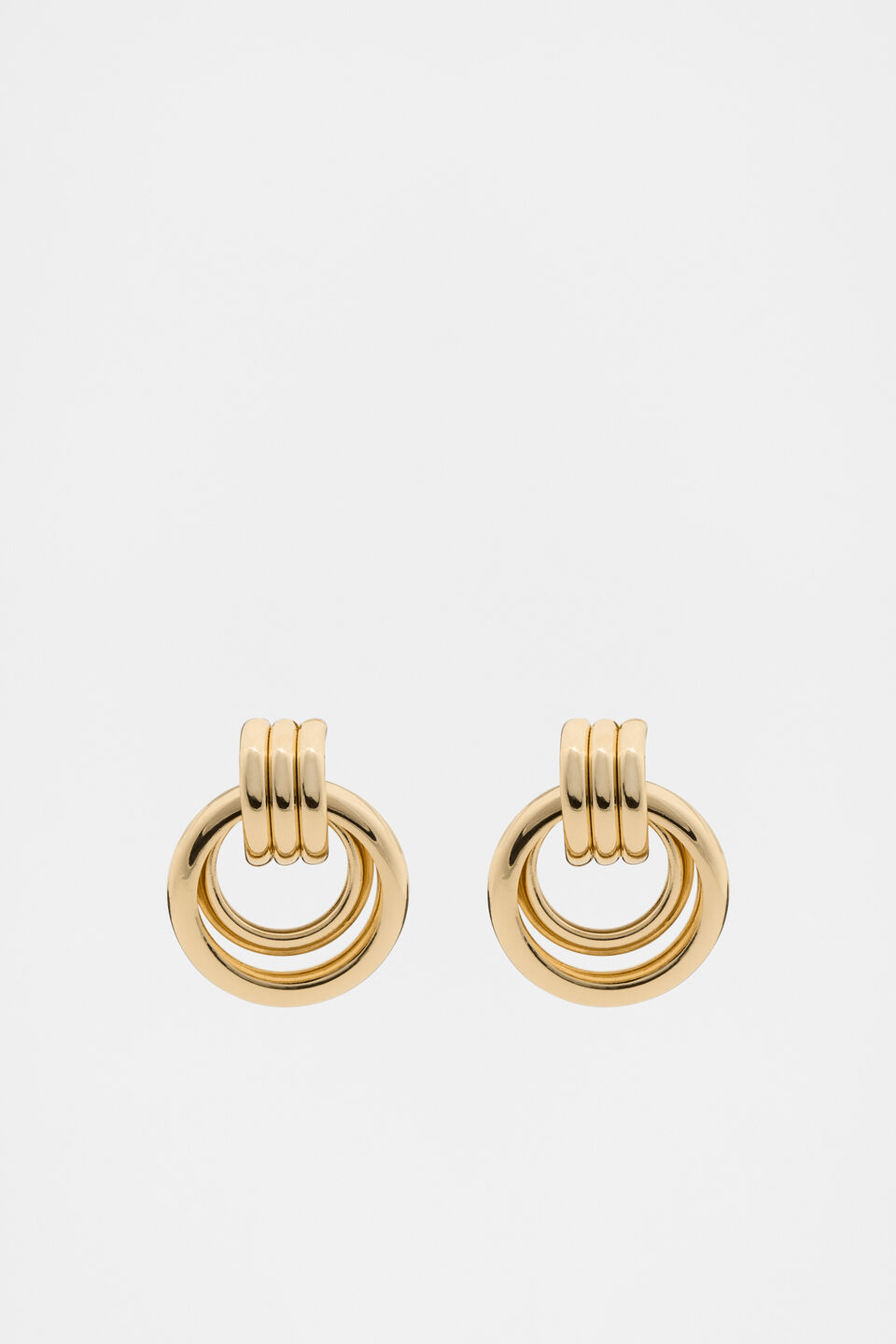 Circle Drop Earring  Gold