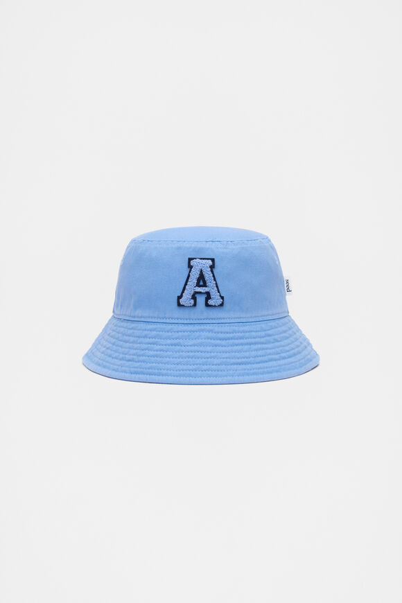Blue Initial Bucket Hat  A Blue Initial Bucket Hat  A  hi-res