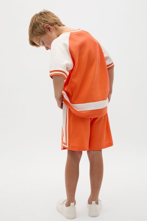 Raglan Sporty Tee  Cayenne Raglan Sporty Tee  Cayenne  hi-res