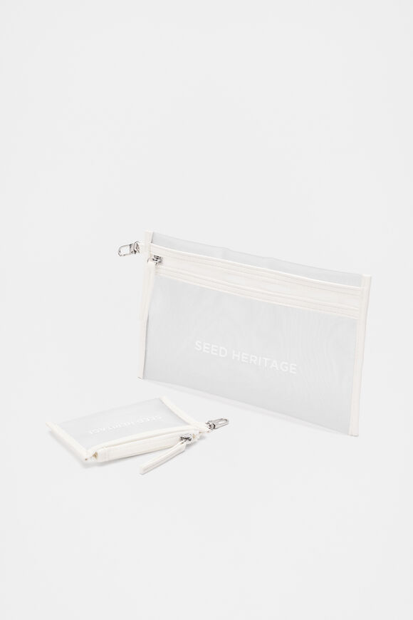 Mesh Pouch Set  Cloud Cream Mesh Pouch Set  Cloud Cream  hi-res