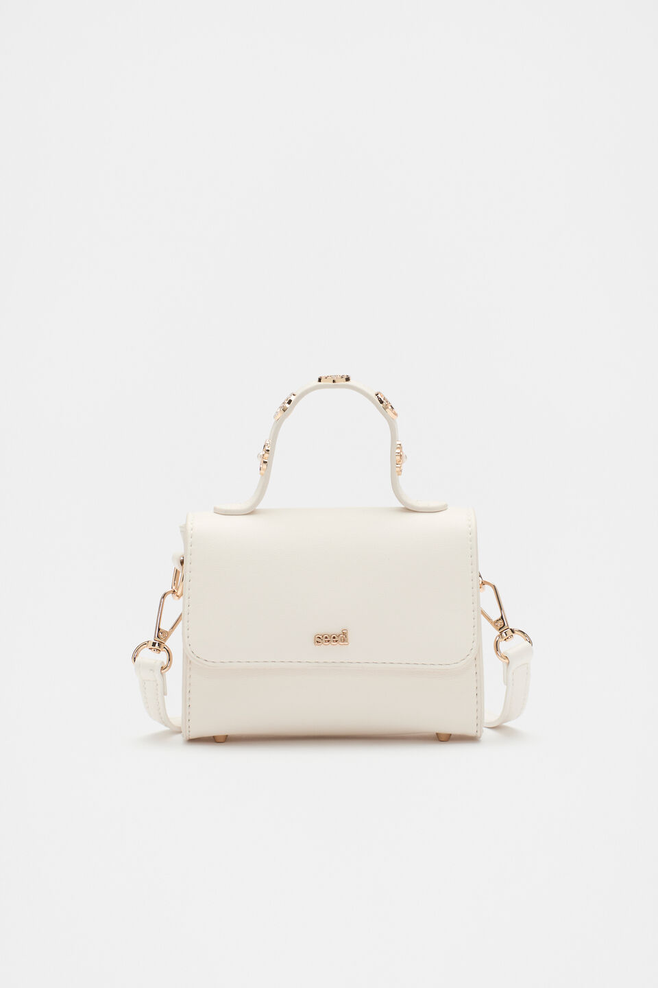 Coin Charm Bag  Classic Cream