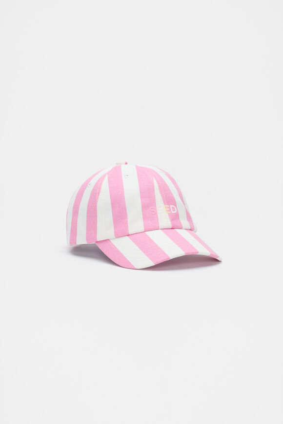 Stripe Cap  Candy Pink Stripe  hi-res