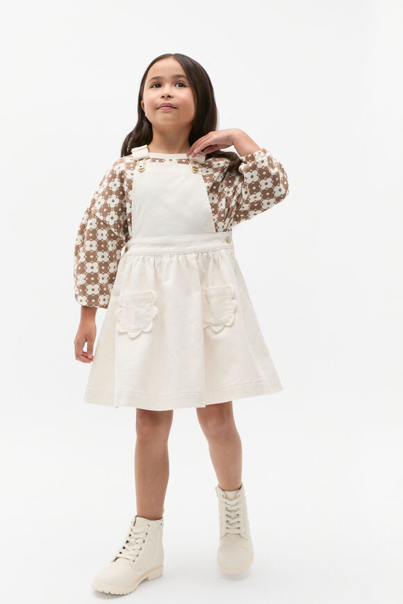 Cord Pocket Pinafore  Classic Cream Cord Pocket Pinafore  Classic Cream  hi-res