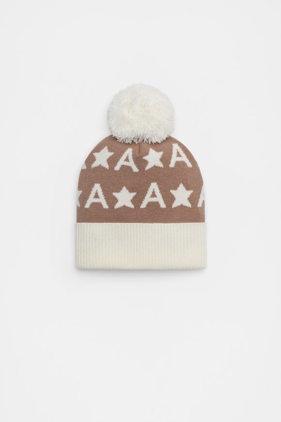 Star Initial Beanie  A  hi-res