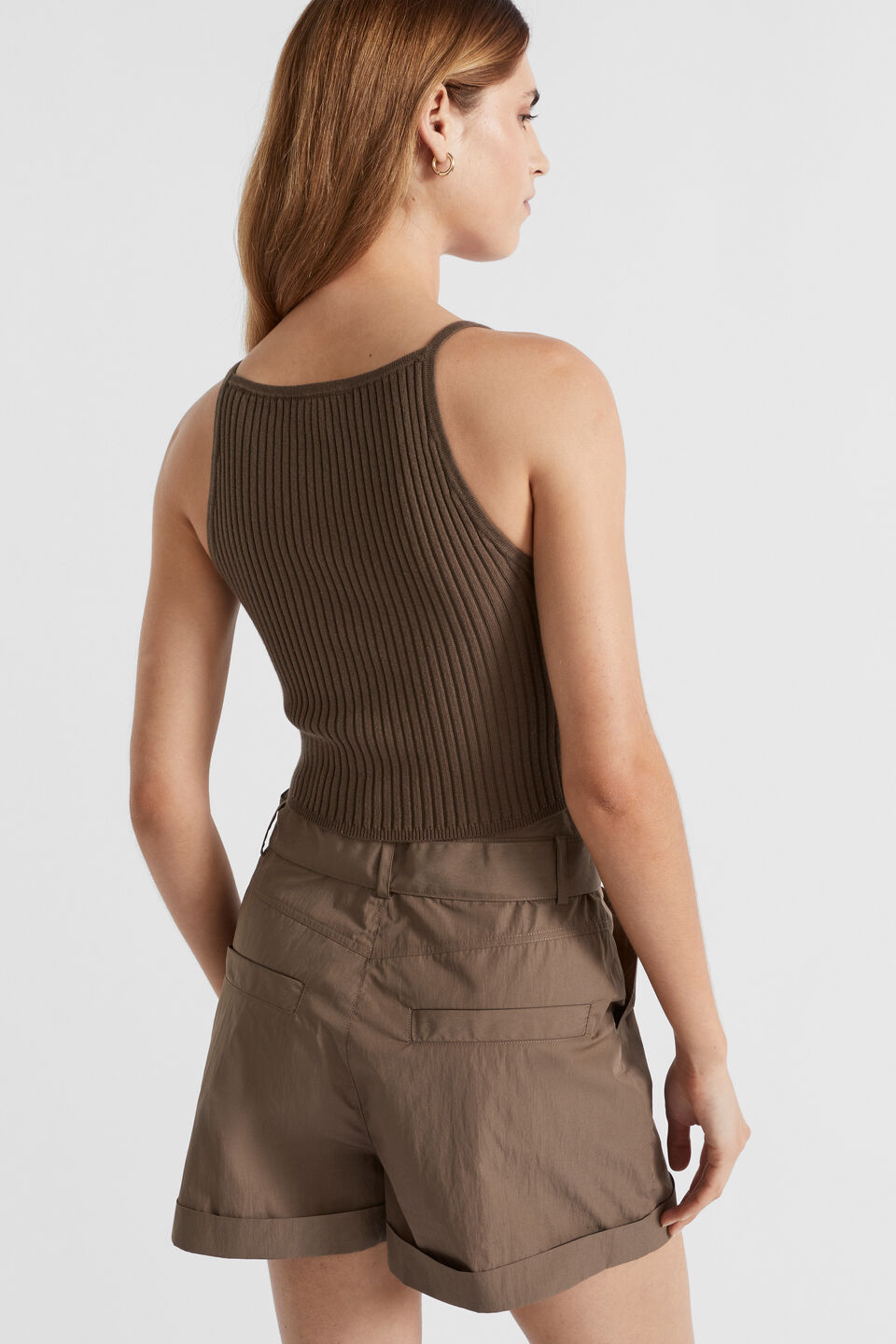 Rib Knit Camisole  Affogato