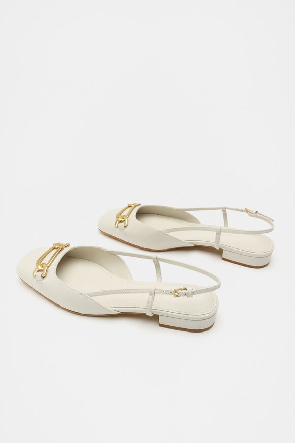 Kendra Slingback Flat  Cream Kendra Slingback Flat  Cream  hi-res