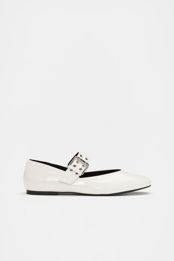 Buckle Ballet Flat  Light Cream Buckle Ballet Flat  Light Cream  hi-res