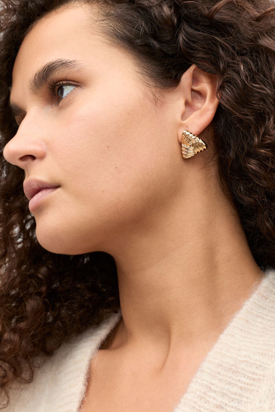 Triangle Vintage Earring  Gold